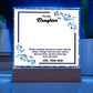 Acrylic Plaque for Daughter – A Touching Keepsake with Inspiring Words | Meaningful Gift for Her Special Day, Graduation, or Holiday