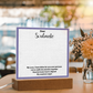 To My Soulmate – Elegant Acrylic Plaque with Heartfelt Message | Romantic Gift for Anniversary, Birthday, or Just Because