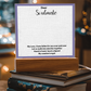 To My Soulmate – Elegant Acrylic Plaque with Heartfelt Message | Romantic Gift for Anniversary, Birthday, or Just Because