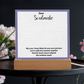 To My Soulmate – Elegant Acrylic Plaque with Heartfelt Message | Romantic Gift for Anniversary, Birthday, or Just Because