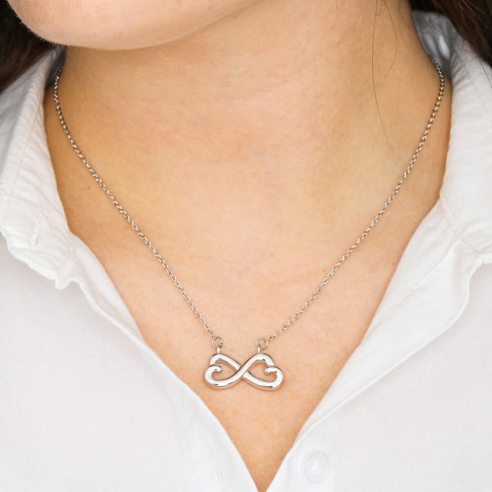 To My Daughter Never Forget I love you, Mom - Endless Love necklace