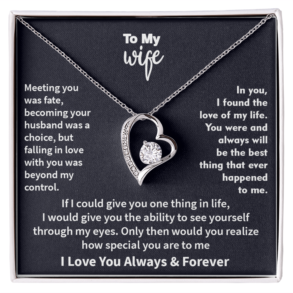 Jewelry To My Wife - The Best Thing That Ever Happened To Me, Forever Love Necklace, Gift for Her, Romantic Christmas Birthday Valentine Gift
