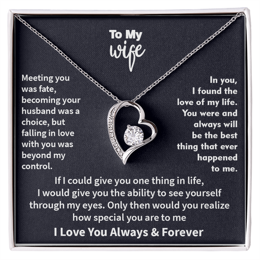 Jewelry To My Wife - The Best Thing That Ever Happened To Me, Forever Love Necklace, Gift for Her, Romantic Christmas Birthday Valentine Gift