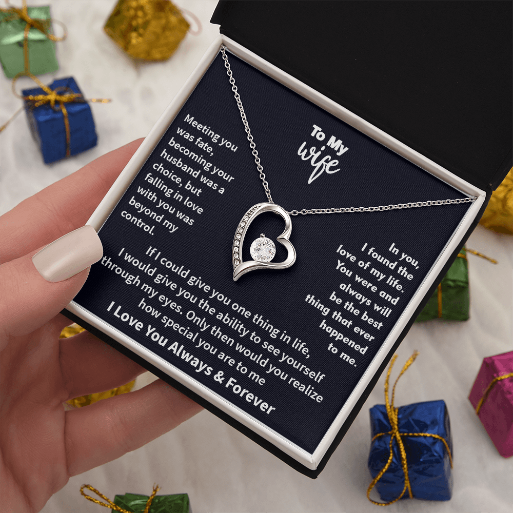 Jewelry To My Wife - The Best Thing That Ever Happened To Me, Forever Love Necklace, Gift for Her, Romantic Christmas Birthday Valentine Gift