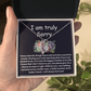 I'm Truly Sorry Necklace – ‘Forever Love' Engraved with Your Promise – Gift to Mend Her Heart After Hurting Her