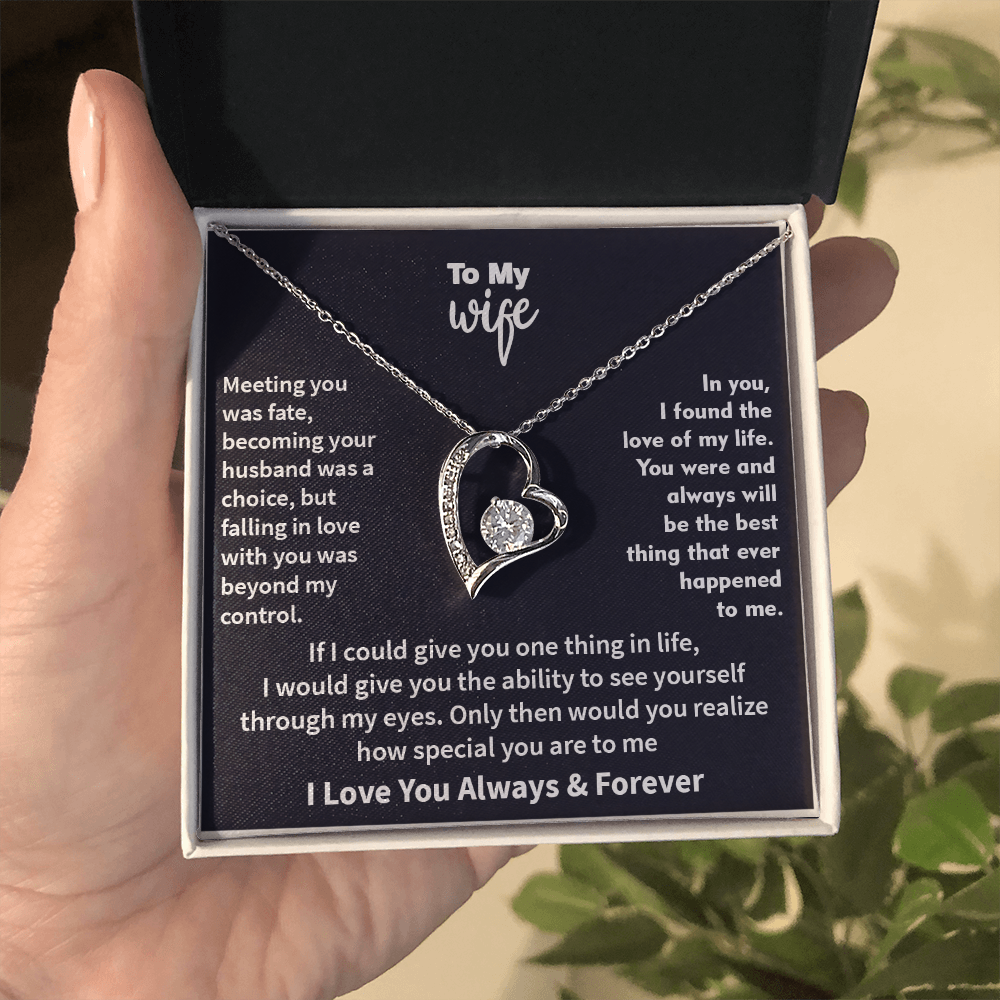 Jewelry To My Wife - The Best Thing That Ever Happened To Me, Forever Love Necklace, Gift for Her, Romantic Christmas Birthday Valentine Gift