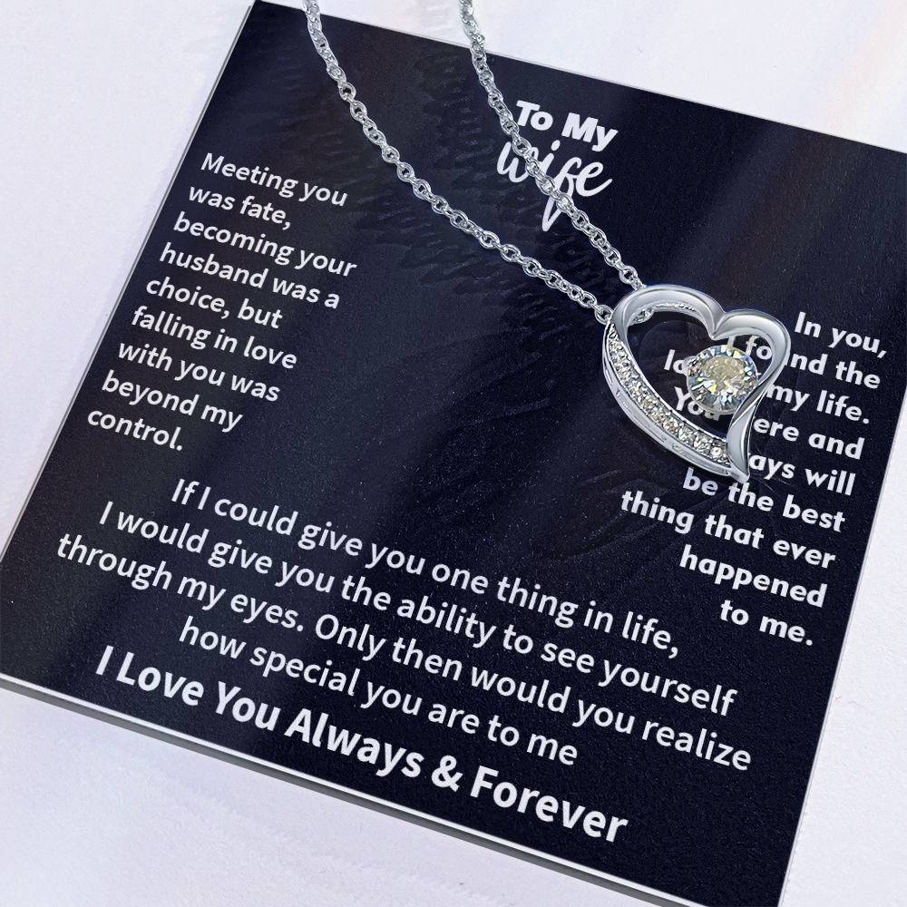 Jewelry To My Wife - The Best Thing That Ever Happened To Me, Forever Love Necklace, Gift for Her, Romantic Christmas Birthday Valentine Gift