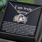 I'm Truly Sorry Necklace – ‘Forever Love' Engraved with Your Promise – Gift to Mend Her Heart After Hurting Her