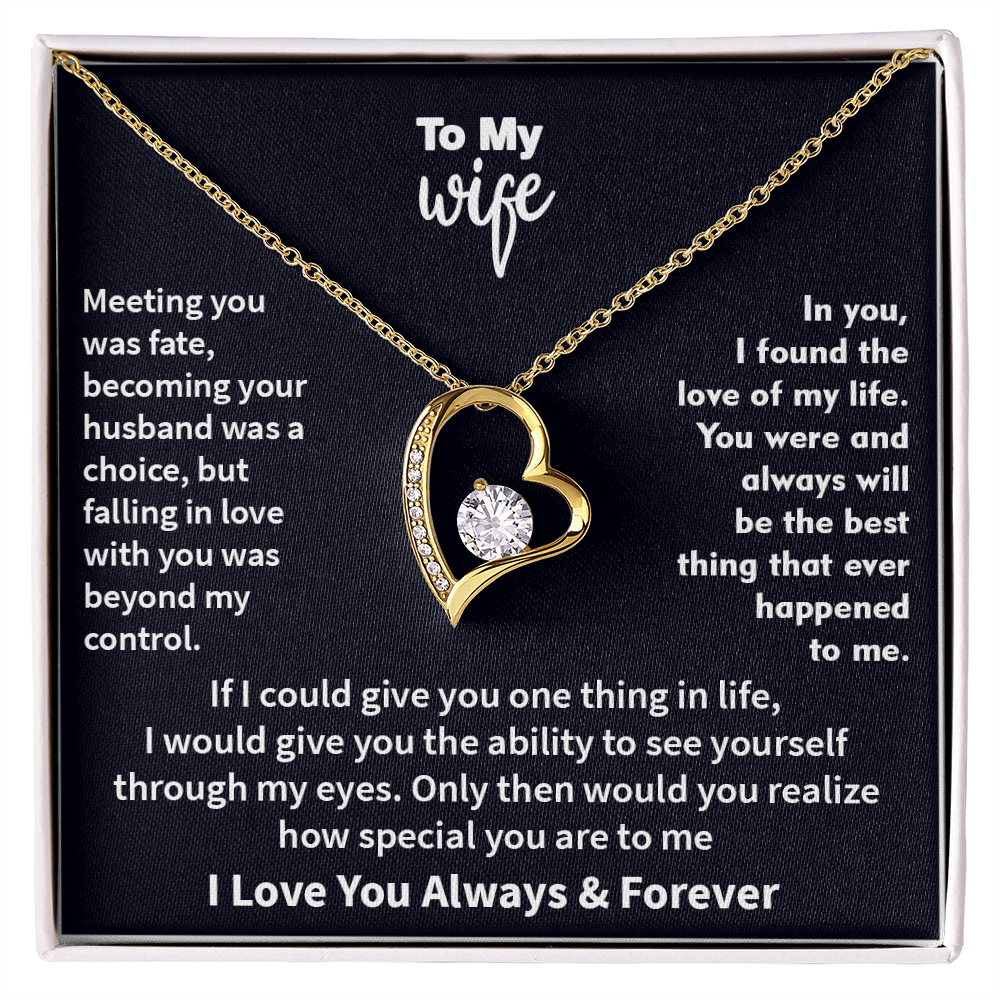 Jewelry To My Wife - The Best Thing That Ever Happened To Me, Forever Love Necklace, Gift for Her, Romantic Christmas Birthday Valentine Gift
