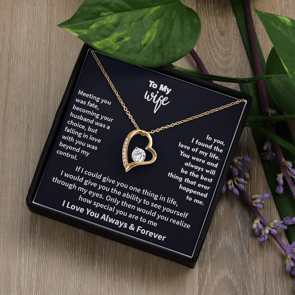Jewelry To My Wife - The Best Thing That Ever Happened To Me, Forever Love Necklace, Gift for Her, Romantic Christmas Birthday Valentine Gift