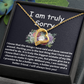 I'm Truly Sorry Necklace – ‘Forever Love' Engraved with Your Promise – Gift to Mend Her Heart After Hurting Her