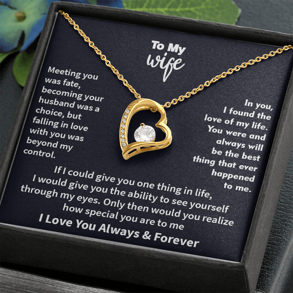 Jewelry To My Wife - The Best Thing That Ever Happened To Me, Forever Love Necklace, Gift for Her, Romantic Christmas Birthday Valentine Gift