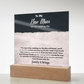 To My New Mom Acrylic Square Plaque – Heartfelt Gift for Stepmom or Mother-in-Law, Loving Message Keepsake from Son or Daughter, Elegant Decorative Gift for Mother's Day, Wedding, or Special Occasion