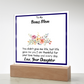 To My Bonus Mom - Beautiful Heartfelt Acrylic Gift from Stepdaughter - Appreciation Keepsake for Bonus Mother - Thank You for Loving Me Like Your Own - Mother's Day, Birthday, or Christmas Gift