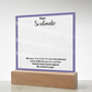 To My Soulmate – Elegant Acrylic Plaque with Heartfelt Message | Romantic Gift for Anniversary, Birthday, or Just Because