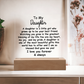 Meaningful Gift for Daughter – Premium Acrylic Plaque with Loving Message | Perfect for Her Special Day