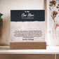 To My New Mom Acrylic Square Plaque – Heartfelt Gift for Stepmom or Mother-in-Law, Loving Message Keepsake from Son or Daughter, Elegant Decorative Gift for Mother's Day, Wedding, or Special Occasion