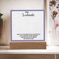To My Soulmate – Elegant Acrylic Plaque with Heartfelt Message | Romantic Gift for Anniversary, Birthday, or Just Because