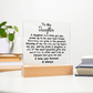 Meaningful Gift for Daughter – Premium Acrylic Plaque with Loving Message | Perfect for Her Special Day