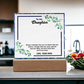 Acrylic Plaque for Daughter – A Touching Keepsake with Inspiring Words | Meaningful Gift for Her Special Day, Graduation, or Holiday