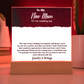 To My New Mom Acrylic Square Plaque – Heartfelt Gift for Stepmom or Mother-in-Law, Loving Message Keepsake from Son or Daughter, Elegant Decorative Gift for Mother's Day, Wedding, or Special Occasion