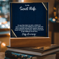 To My Sweet Wife Acrylic Square Plaque – Romantic Gift for Wife from Husband, Heartfelt Love Message, Elegant Display Keepsake for Anniversary, Birthday or Just Because