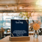 To My Sweet Wife Acrylic Square Plaque – Romantic Gift for Wife from Husband, Heartfelt Love Message, Elegant Display Keepsake for Anniversary, Birthday or Just Because