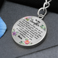 To My Daughter Circle Keychain - 'Love You Forever' Engraved Gift for Birthday, Graduation, Christmas - Ready-to-Give Stainless Steel Key Ring for Girls