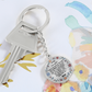 Custom To My Daughter Keychain - Circle Engraved Keyring with Name & 'My Greatest Blessing' - Birthday, Graduation, Christmas Personalized Gift