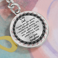 To My Dad Custom Circle Keychain – Engraved with Name & ‘Love You Forever' – Heartfelt Birthday, Mother's Day Gift – Personalized Stainless Steel Keyring