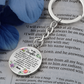 To My Daughter Circle Keychain - 'Love You Forever' Engraved Gift for Birthday, Graduation, Christmas - Ready-to-Give Stainless Steel Key Ring for Girls