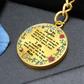 Personalized Daughter Circle Keychain - Engravable Name & Special Message - Sterling Silver or Gold Keyring - Perfect Gift for Mom to Give Daughter
