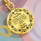 Custom Mom Keychain Gift – Circle Engraved with Name & 'Love You Forever' – Meaningful Personalized Gift for Mother's Day, Birthday, or Just Because – Stainless Steel Keepsake for Mom
