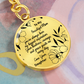To My Amazing Mom – Personalized Engraved Circle Keychain with Name & Message – Elegant Stainless Steel Gift for Mother's Day, Birthday or Everyday Love – A Keepsake She'll Cherish Forever