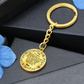 Custom To My Daughter Keychain - Circle Engraved Keyring with Name & 'My Greatest Blessing' - Birthday, Graduation, Christmas Personalized Gift