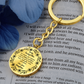 Custom Mom Keychain Gift – Circle Engraved with Name & 'Love You Forever' – Meaningful Personalized Gift for Mother's Day, Birthday, or Just Because – Stainless Steel Keepsake for Mom