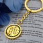 To My Dad Custom Circle Keychain – Engraved with Name & ‘Love You Forever' – Heartfelt Birthday, Mother's Day Gift – Personalized Stainless Steel Keyring