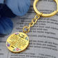 To My Daughter Circle Keychain - 'Love You Forever' Engraved Gift for Birthday, Graduation, Christmas - Ready-to-Give Stainless Steel Key Ring for Girls