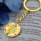 Daughter Keychain Circle – Minimalist 'Always in My Heart' Engraved Keyring – Ready-to-Give Present for Teens & Women
