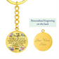 To My Daughter Circle Keychain - 'Love You Forever' Engraved Gift for Birthday, Graduation, Christmas - Ready-to-Give Stainless Steel Key Ring for Girls